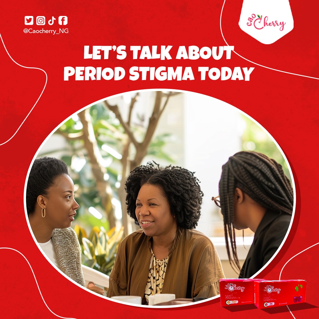 a poster on period stigma